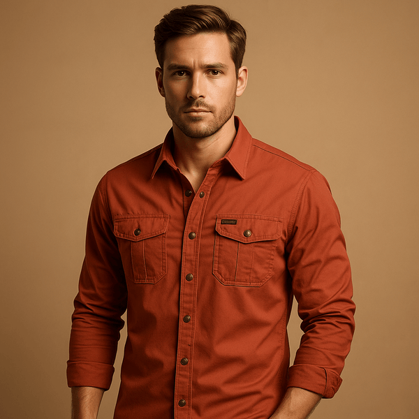 Chemise Cargo Homme Coupe Décontractée Style Outdoor pour un Confort au Quotidien