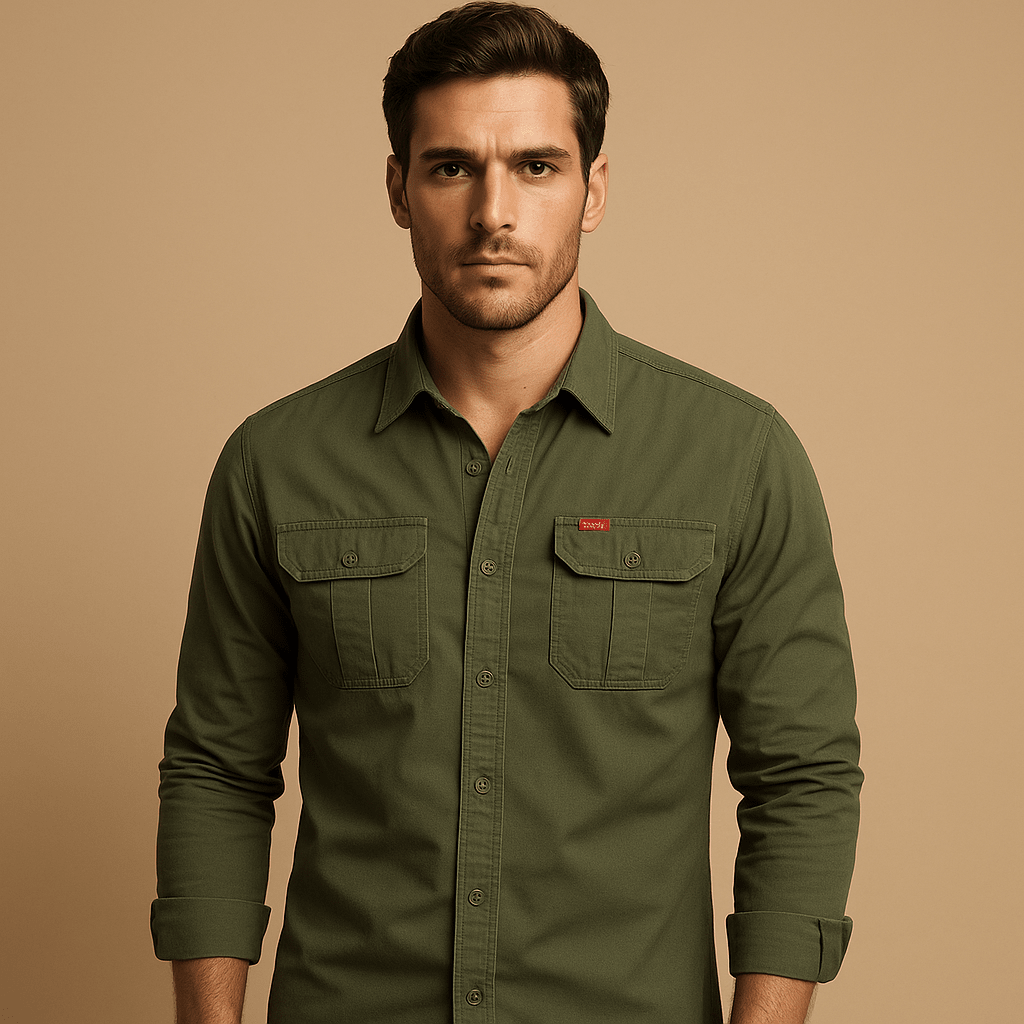 Cargo Shirt Men Relaxed Fit Outdoor Style for Everyday Comfort