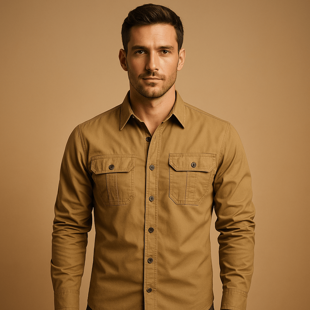 Cargo Shirt Men Relaxed Fit Outdoor Style for Everyday Comfort