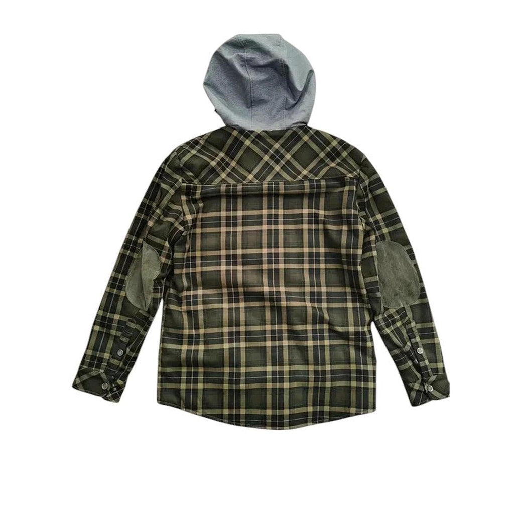 Checked Jacket Men Hooded