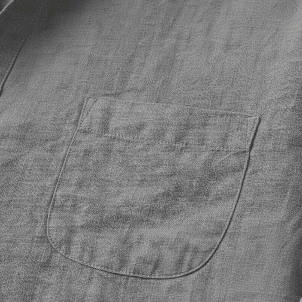 Men's Linen Shirt - Relaxed Fit Short Sleeve Henley Neck