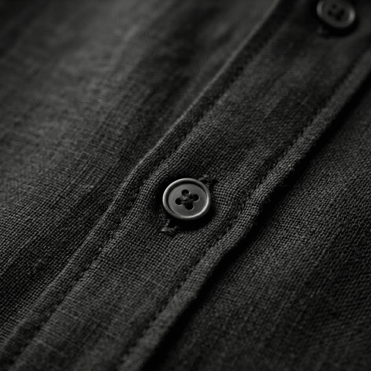 Men's Linen Shirt - Tailored Fit Full Button Placket