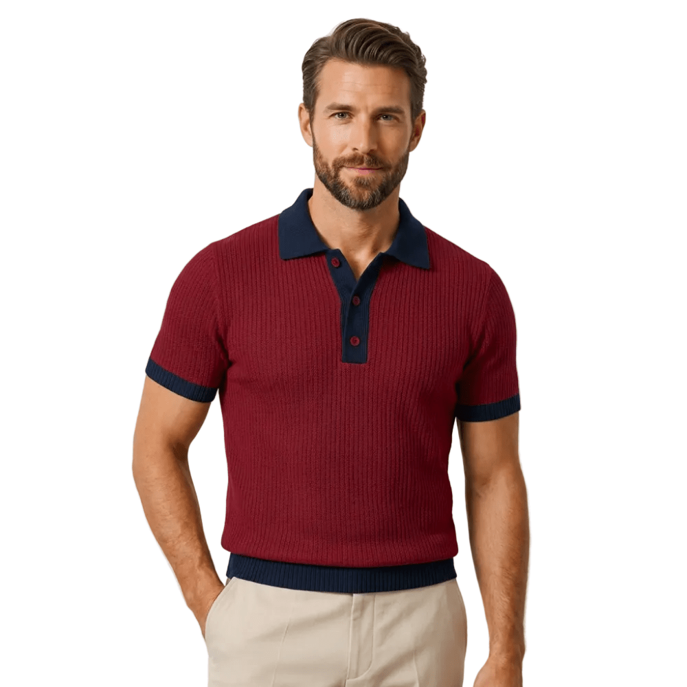 Men's Polo Shirt ¡ª Regular Fit Short Sleeve Button Closure