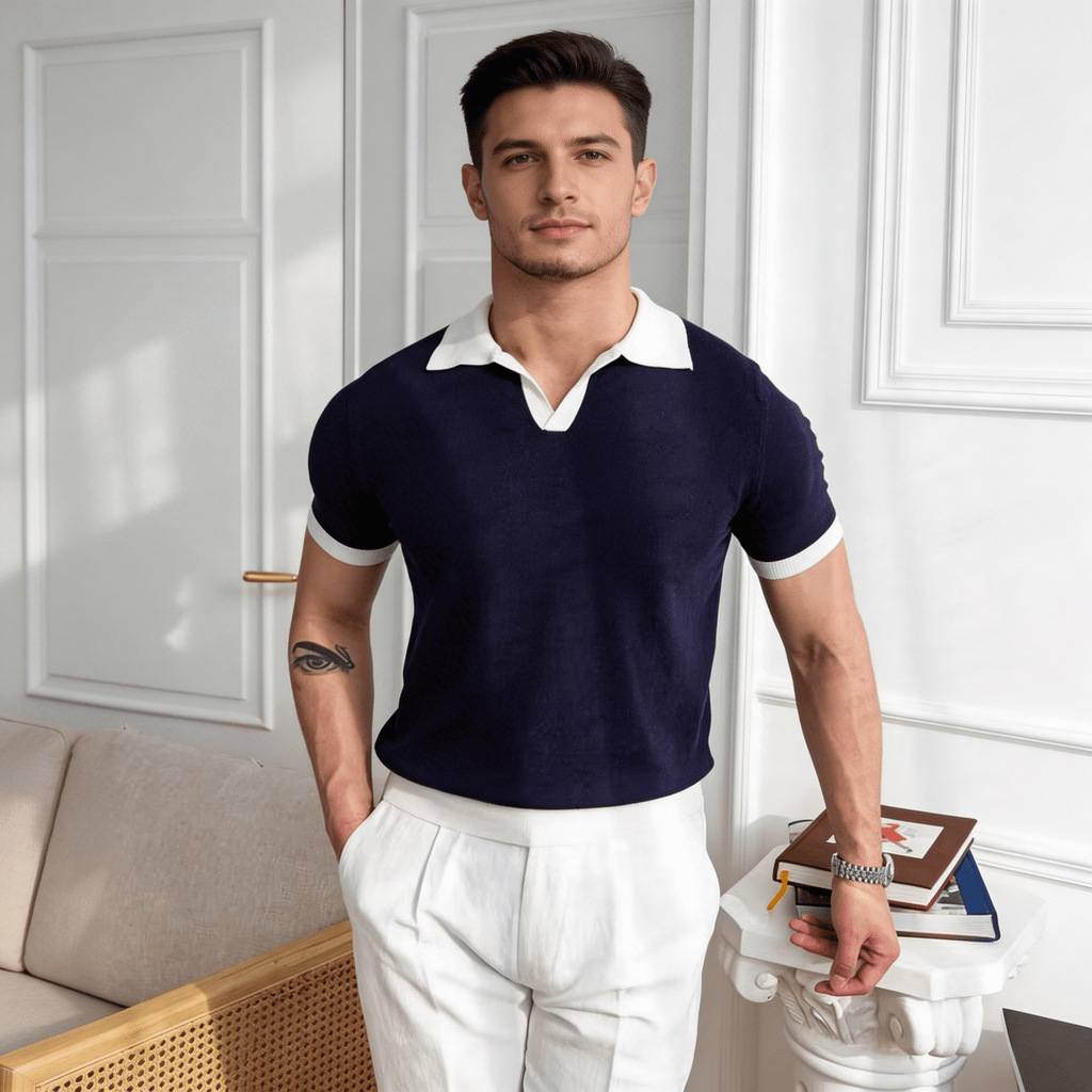 Men's Polo Shirt ¡ª Regular Fit Short Sleeve Button Placket