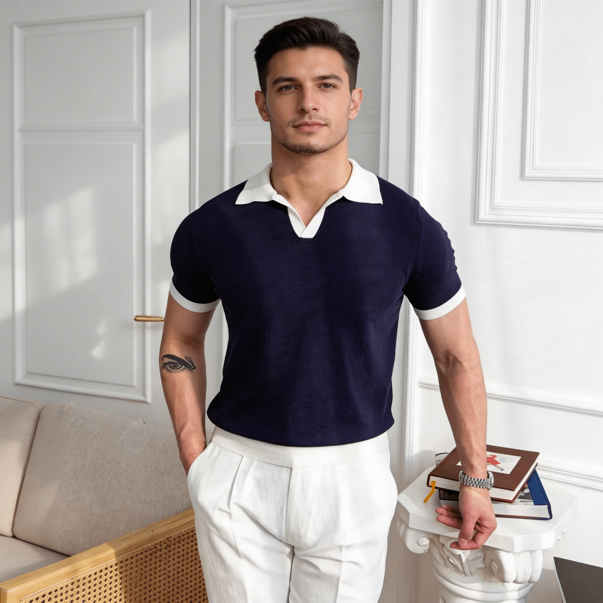 Men's Polo Shirt ¡ª Regular Fit Short Sleeve Button Placket