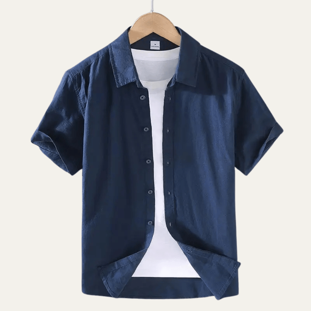 Men's Shirt ¡ª Short Sleeve Relaxed Fit Button-Down Collar