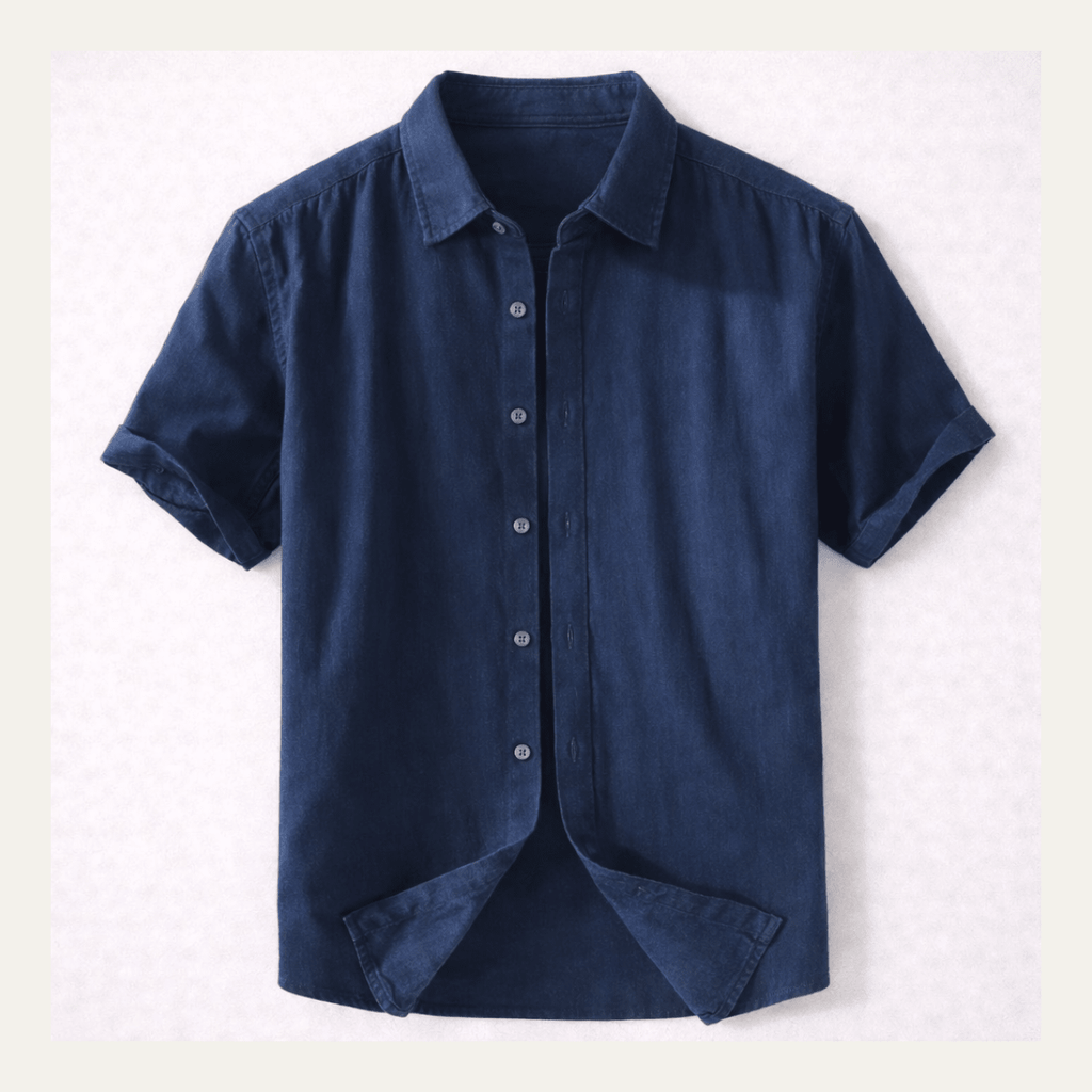 Men's Shirt ¡ª Short Sleeve Relaxed Fit Button-Down Collar