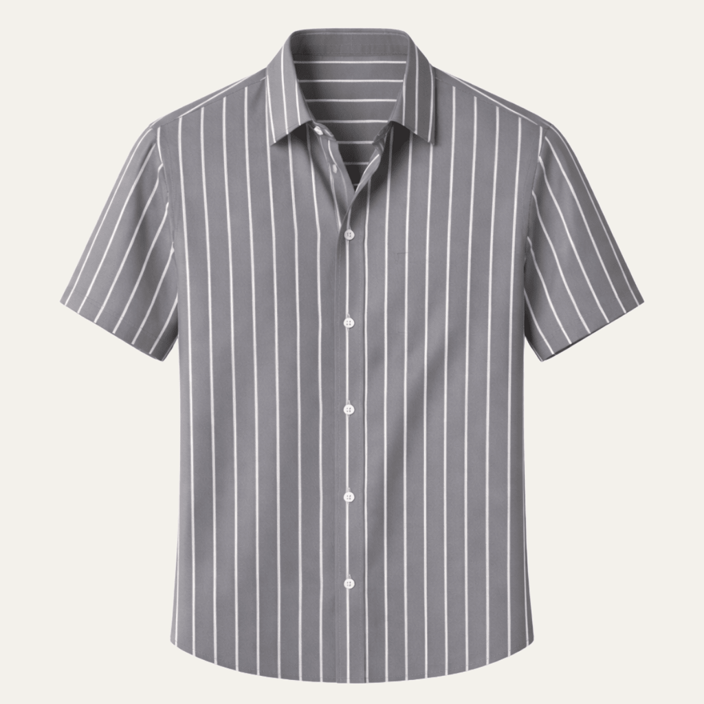 Men's Shirt ¡ª Striped Pattern Long Sleeve Button Placket