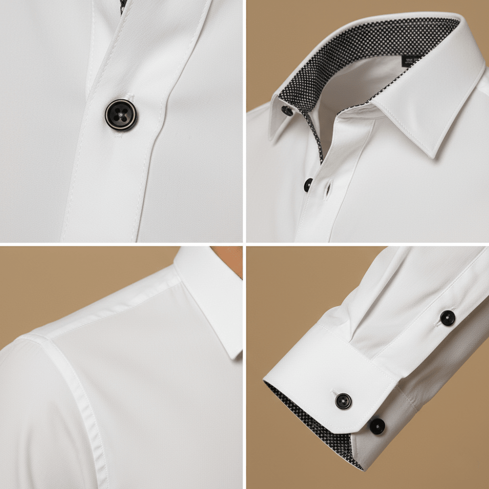 Shirt Men Slim Fit Construction with Form Fitting Profile Design